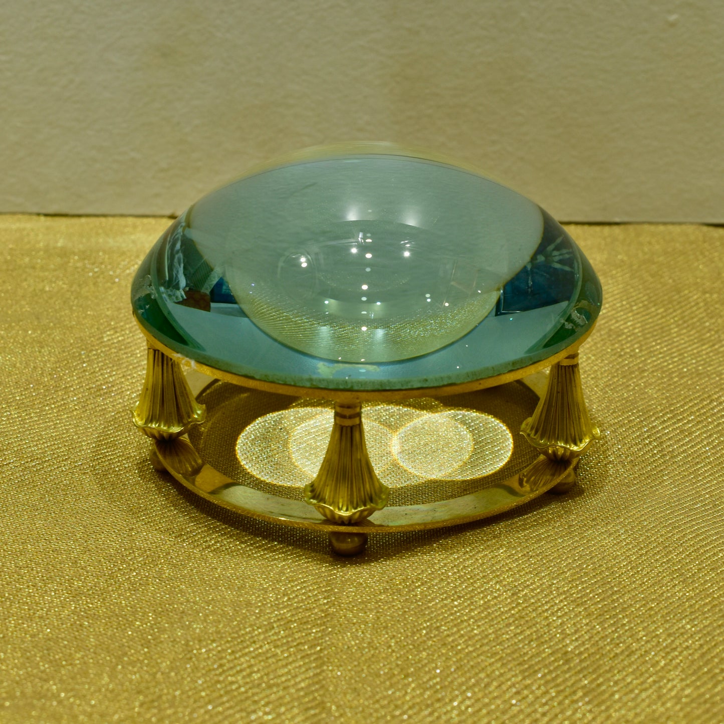 Desk Magnifying Glass in brass