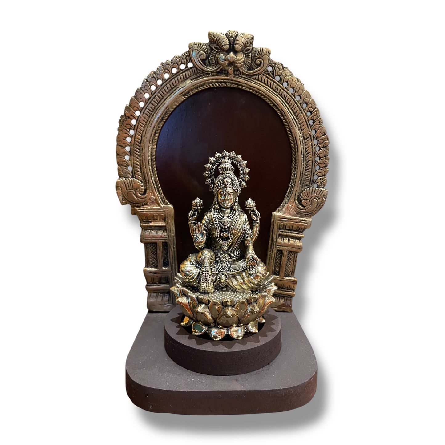 Brass statue wall