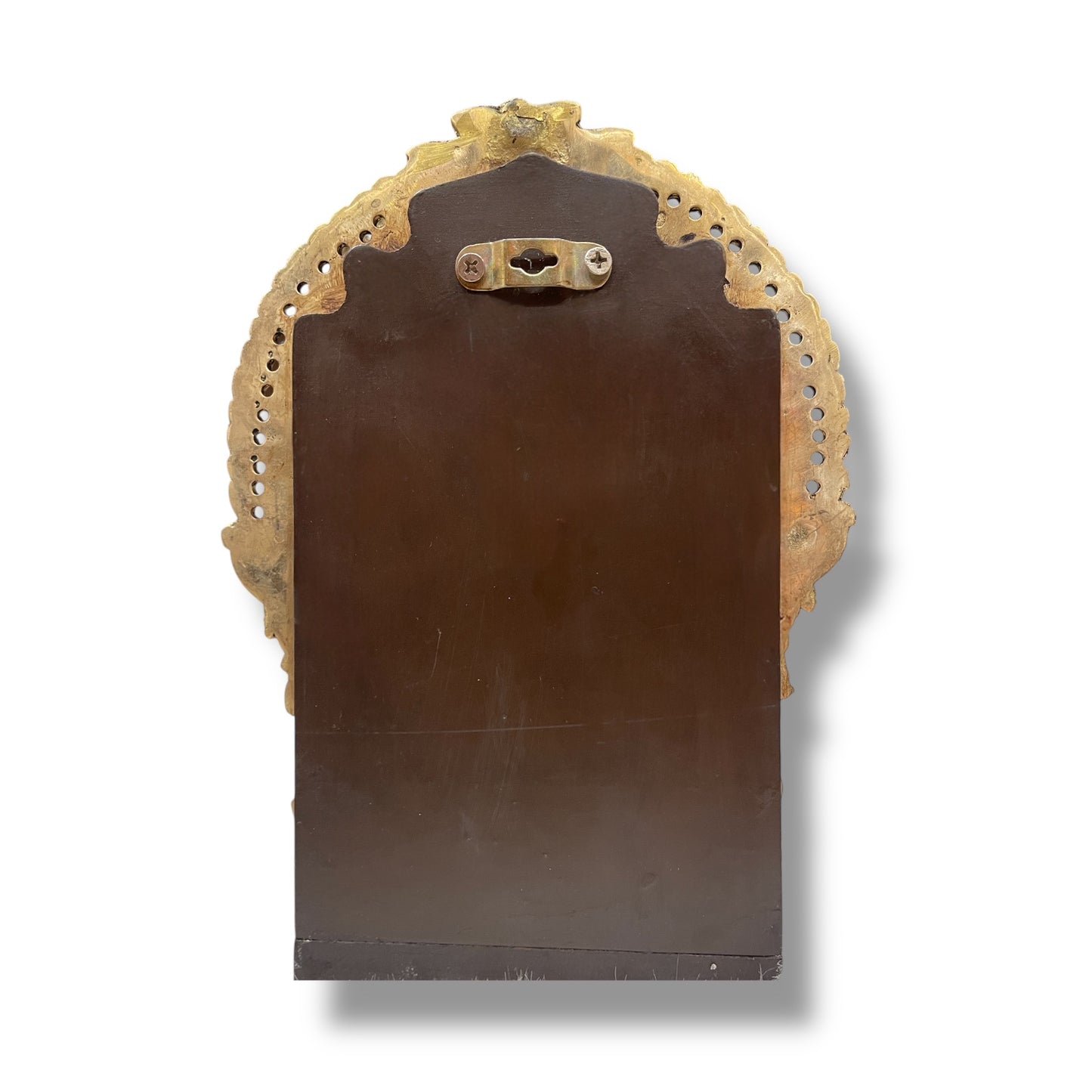 Brass statue wall
