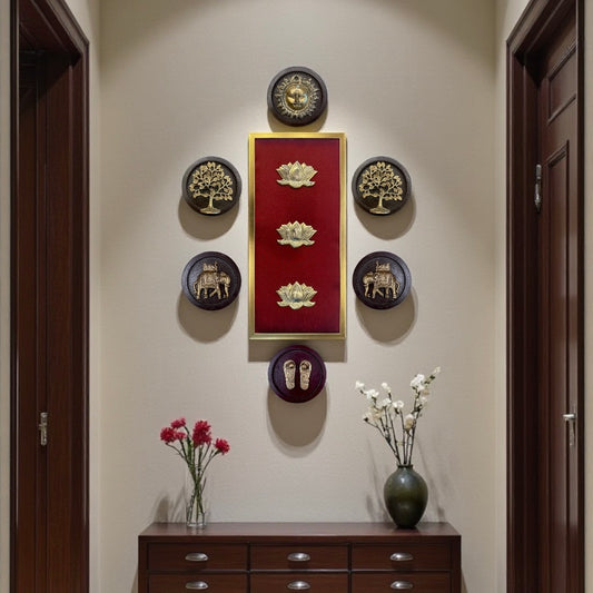 7 Elements Premium Brass Wall Art | Estudio