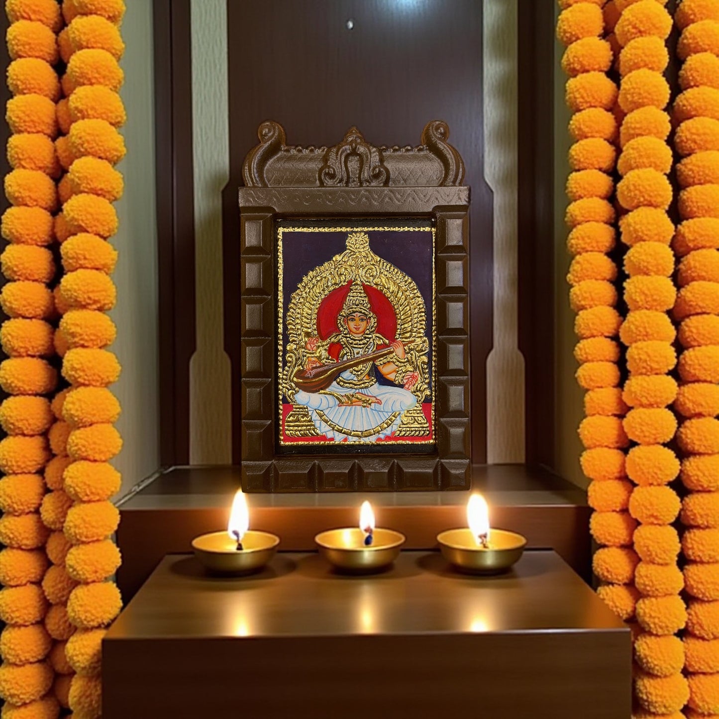 Saraswati Tanjore Painting