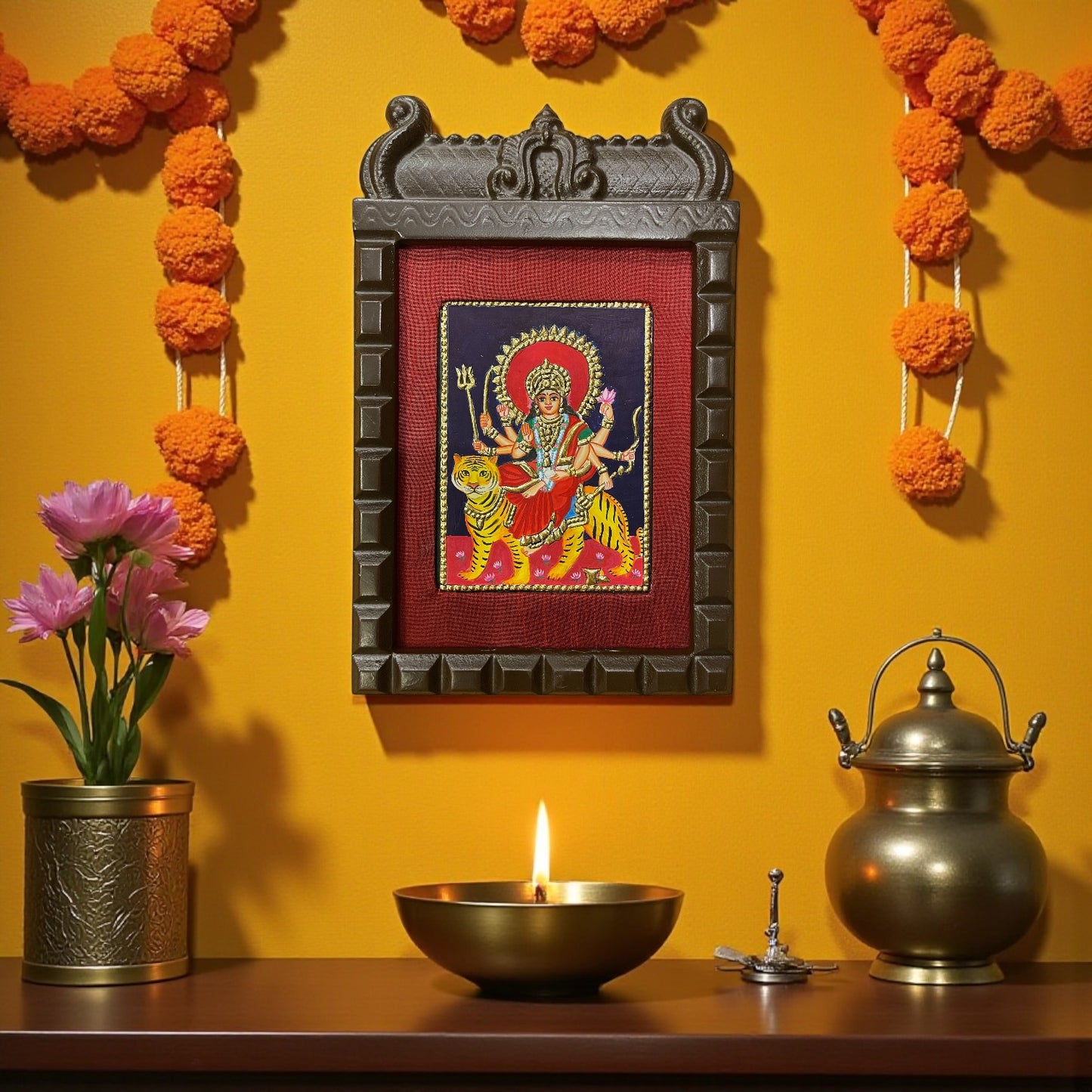 Durga Matha Tanjore Painting 1