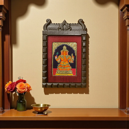 Yoga Ganapati Tanjore Painting