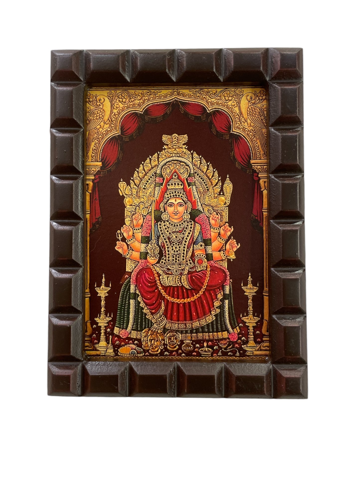 Andalamma Gold Foiled art within Wooden frame