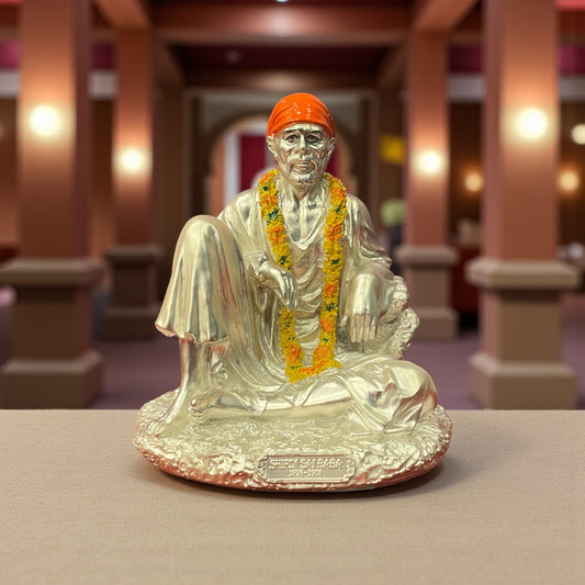 Silver Lord Sai Baba Idol