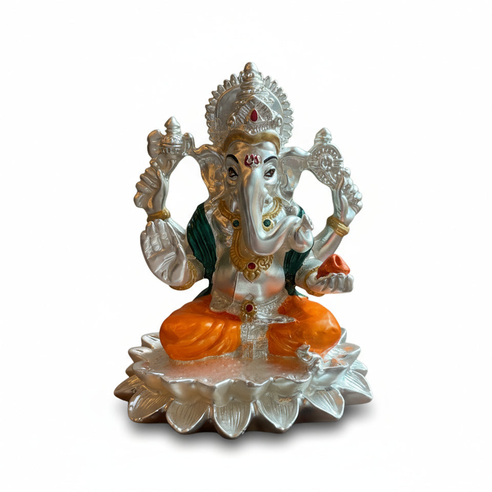Ganesha Sterling Silver Orange