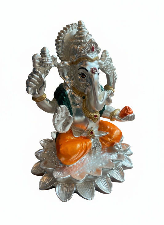 Ganesha Sterling Silver Orange