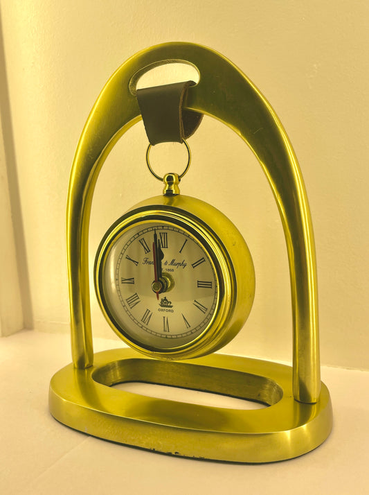 Hanging Clock with Leather Strap