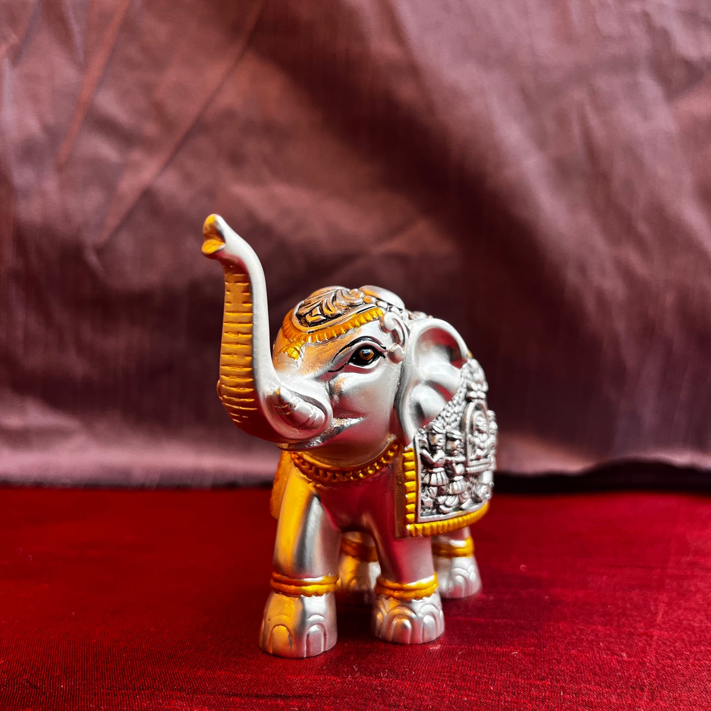 Elephant Sterling Silver with Velvet Box (4 inches)