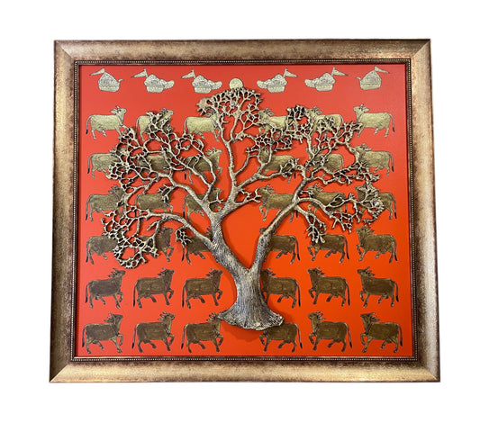 Wall Decor Title : Kamdhenu & Kalpavriksha.