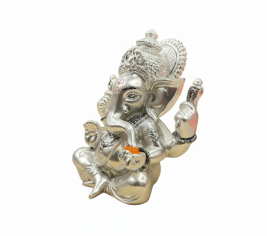 Silver laddoo Ganesha