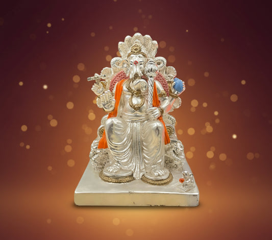 Silver badshah ganesha -3