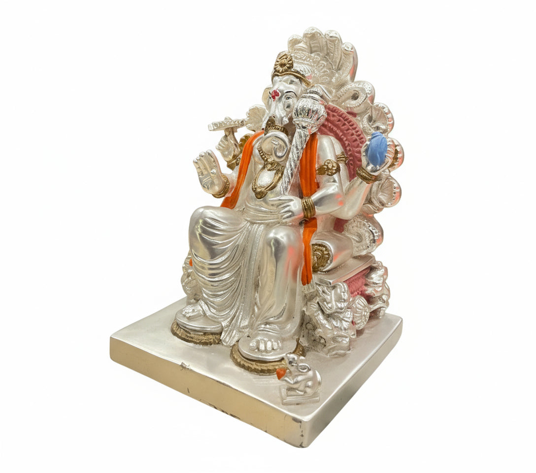 Silver badshah ganesha -3