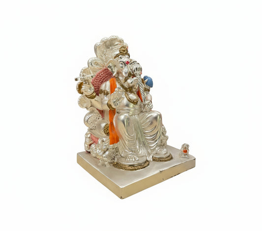 Silver badshah ganesha -3