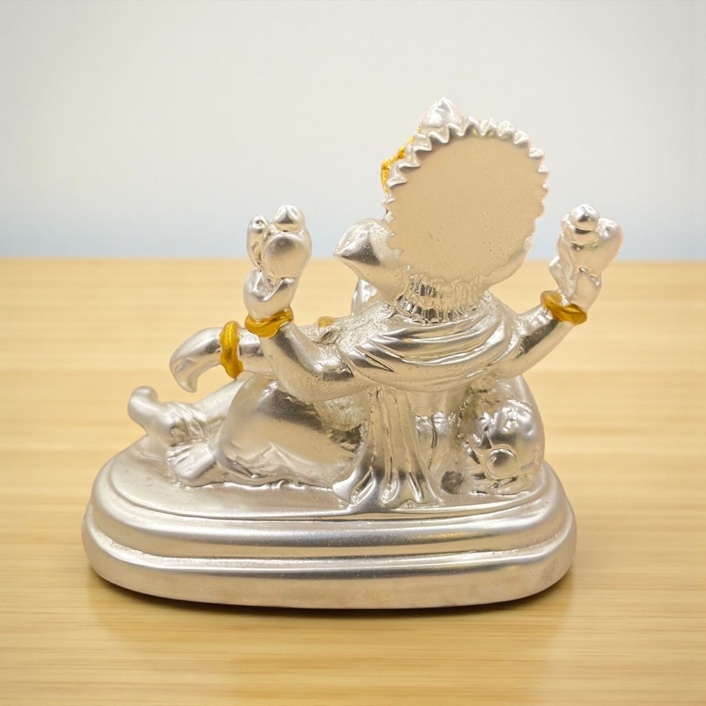 Silver Resting Ganesha