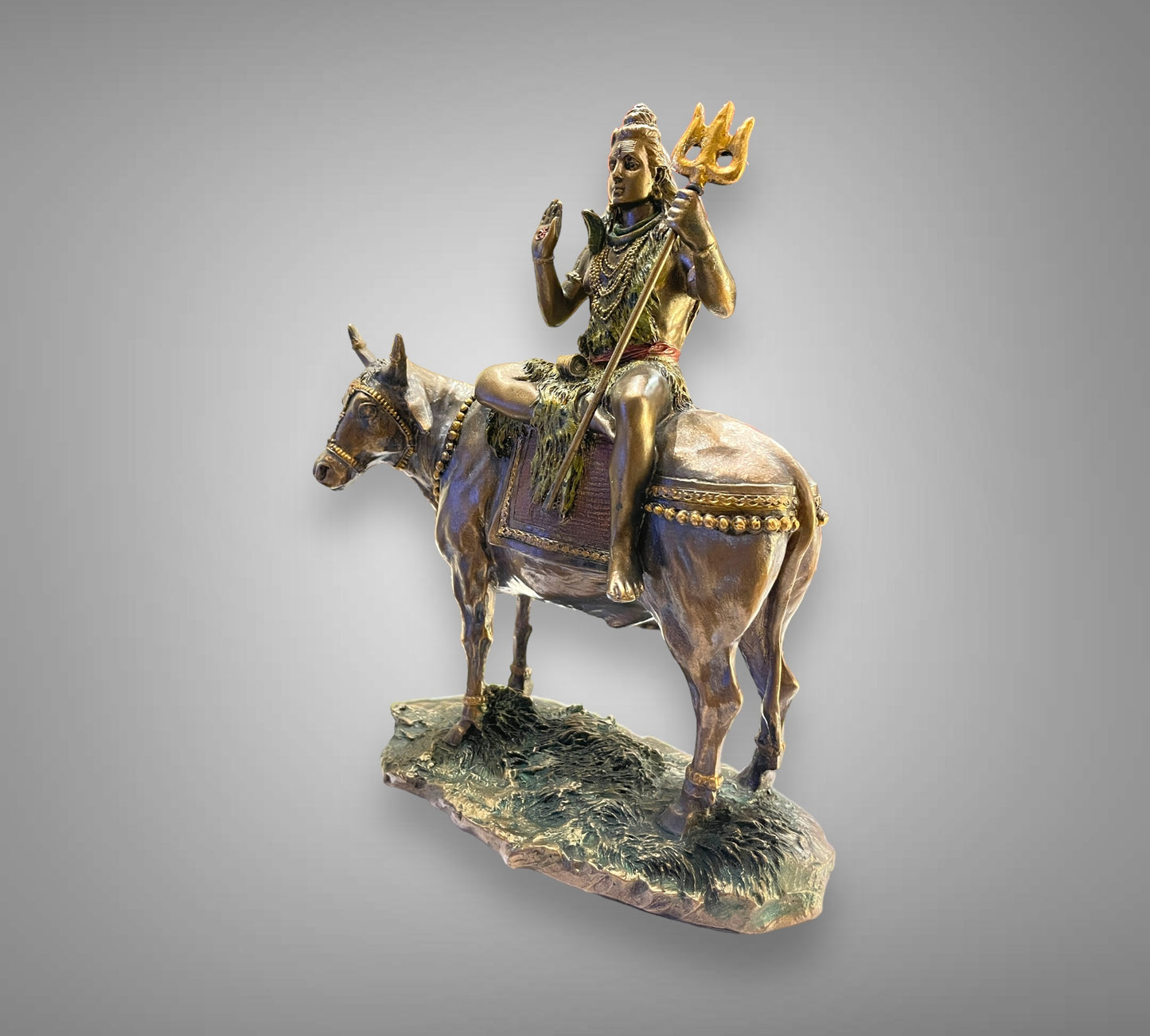 God Statue Shiva Seated on Nandi