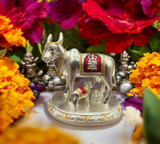 Kamadhenu Sterling Silver with Red enamel work