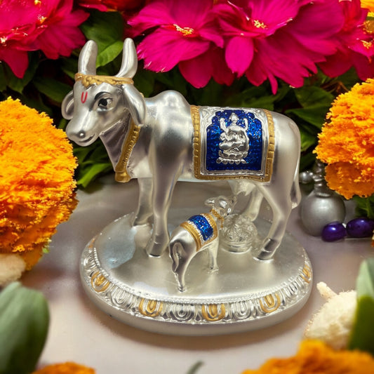 Kamadhenu Sterling Silver with blue enamel work