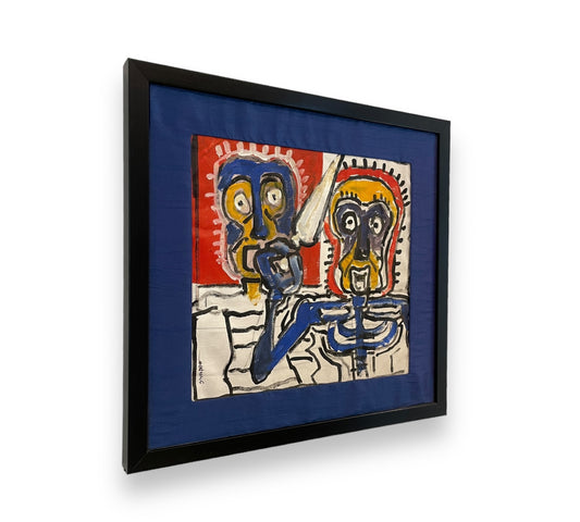 Skeleton Art painted on Canvas - without frame