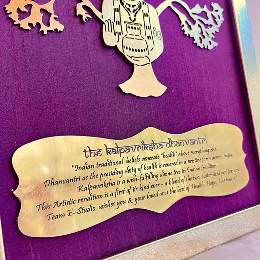 Dhanvantri with Purple silk background