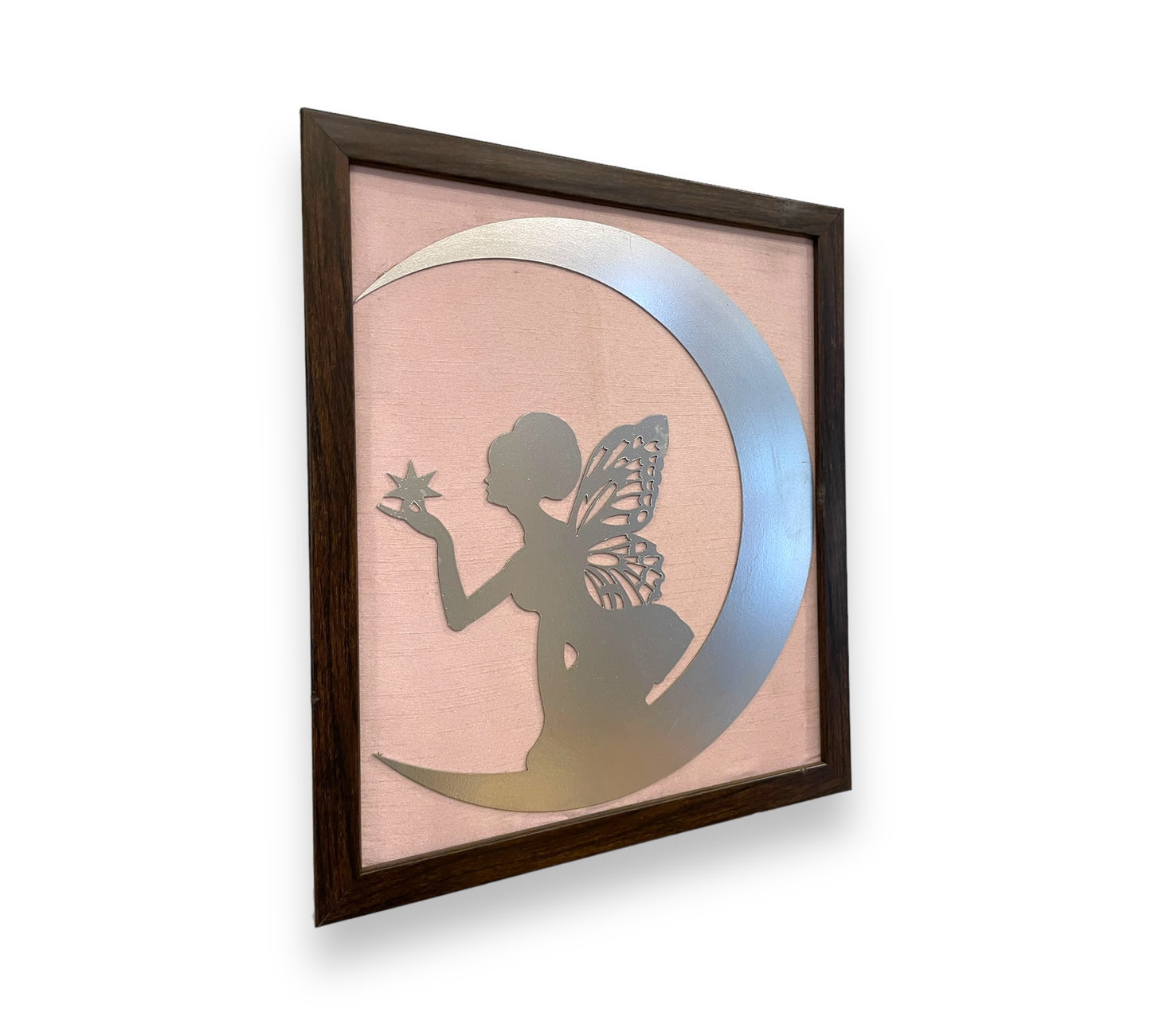 Skyborne Reverie: Metal Art Lady of the Sky on Moon