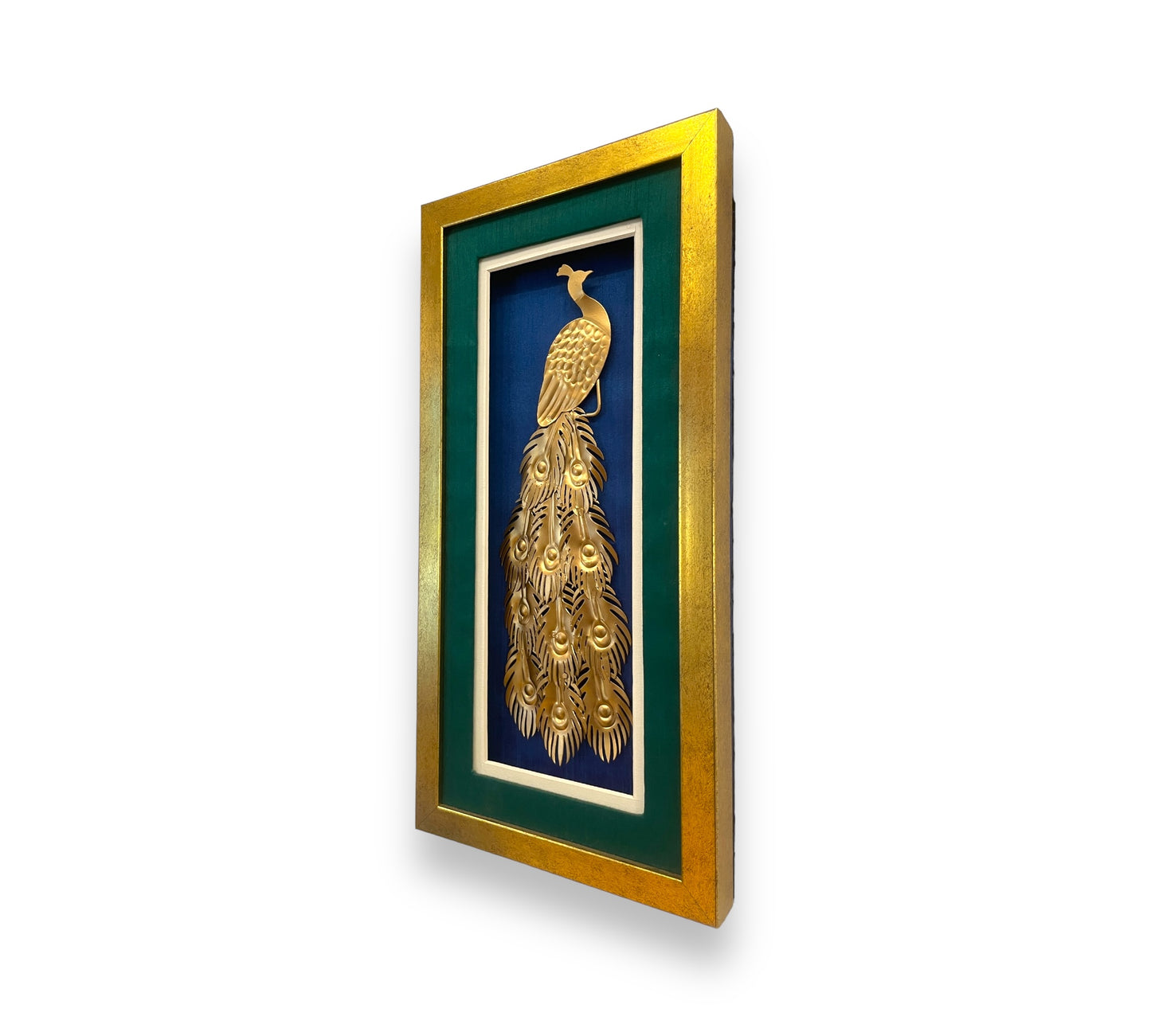 Regal Plumage Metal Art Peacock