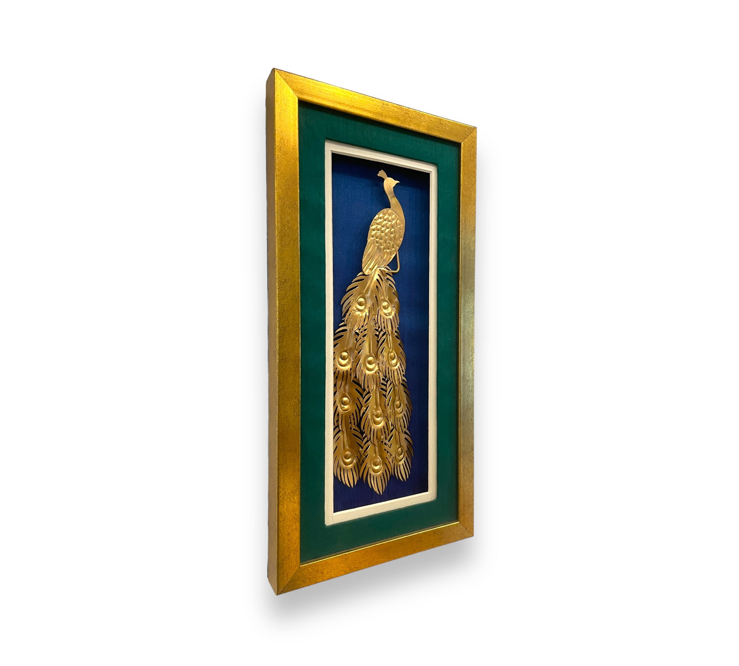 Regal Plumage Metal Art Peacock