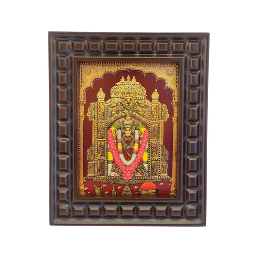 Kanaka Durga Gold foiled art Within wooden frame