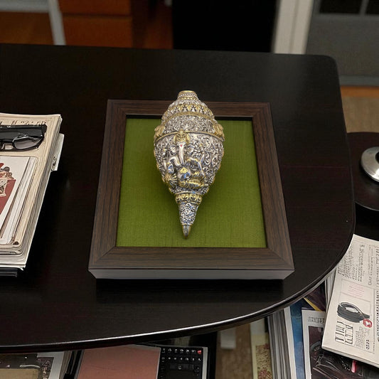 Ganesha Shank Sterling Gold Plated