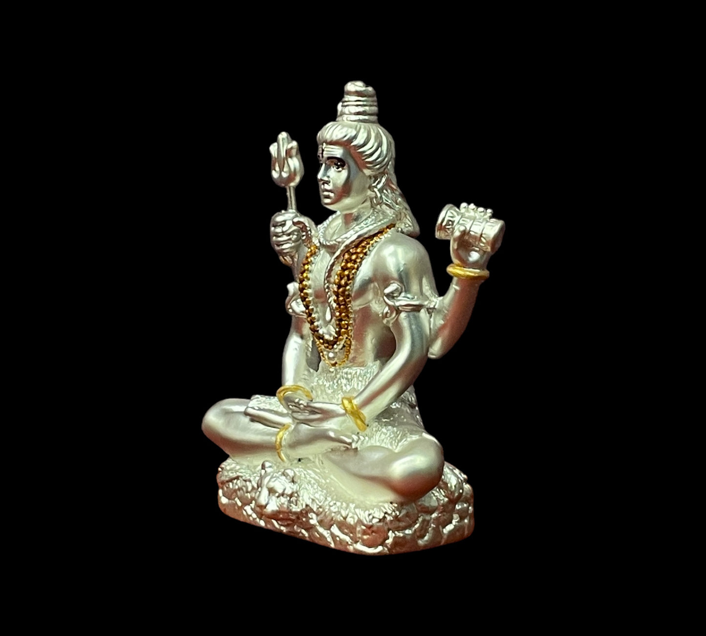 Silver Lord Mahadev Idol