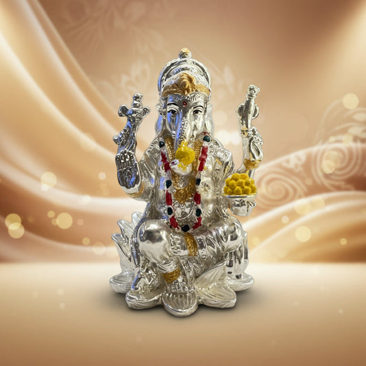 Silver Lord Ganesha Idol