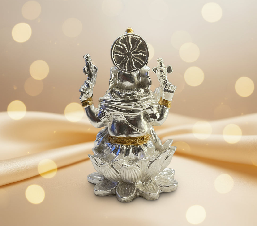 Silver Lord Ganesha Idol