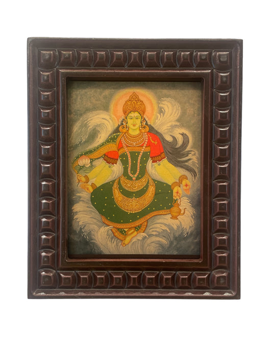 Kaveri Devi Gold Leafed Art with wooden frames