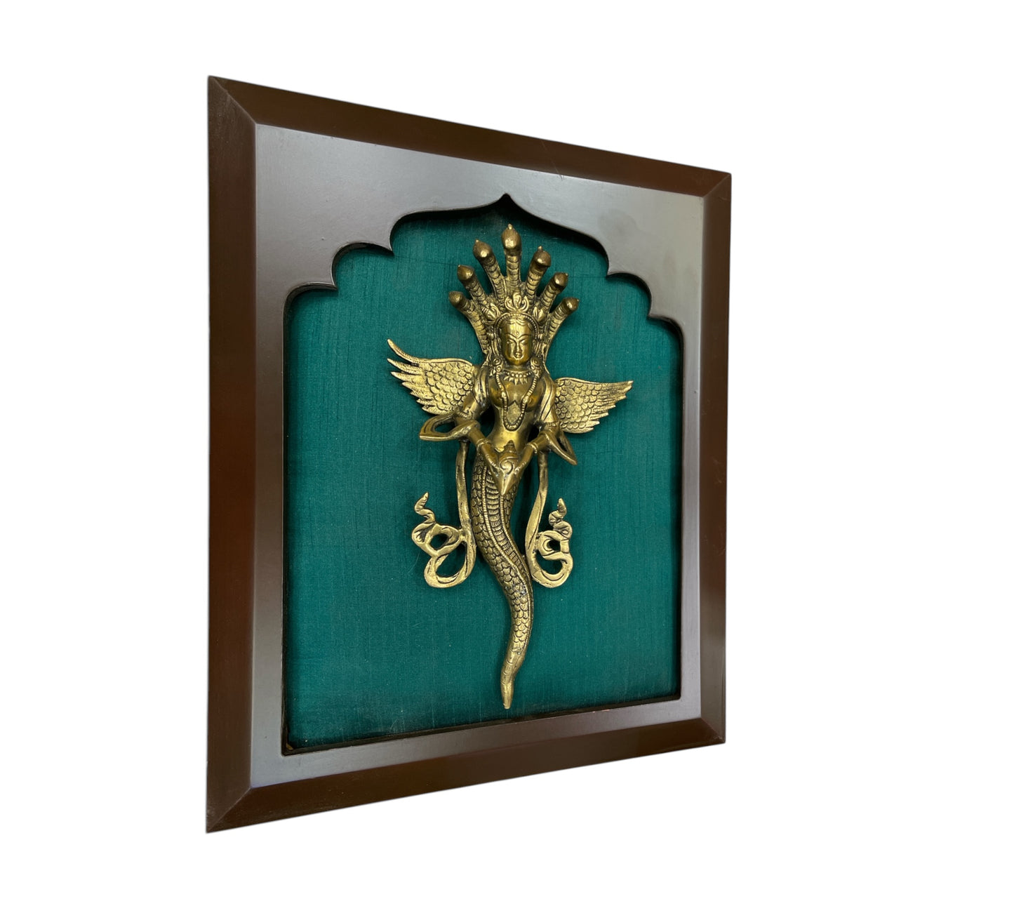 Brass Naga Kanya with Rama Green