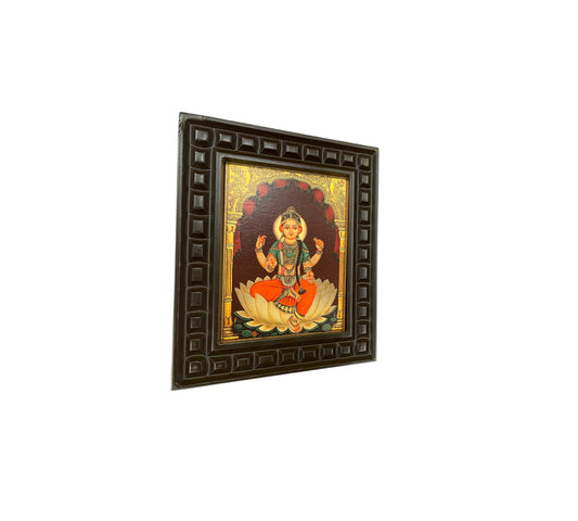 Bala Tripura Sundari Gold leafed art in wooden frame