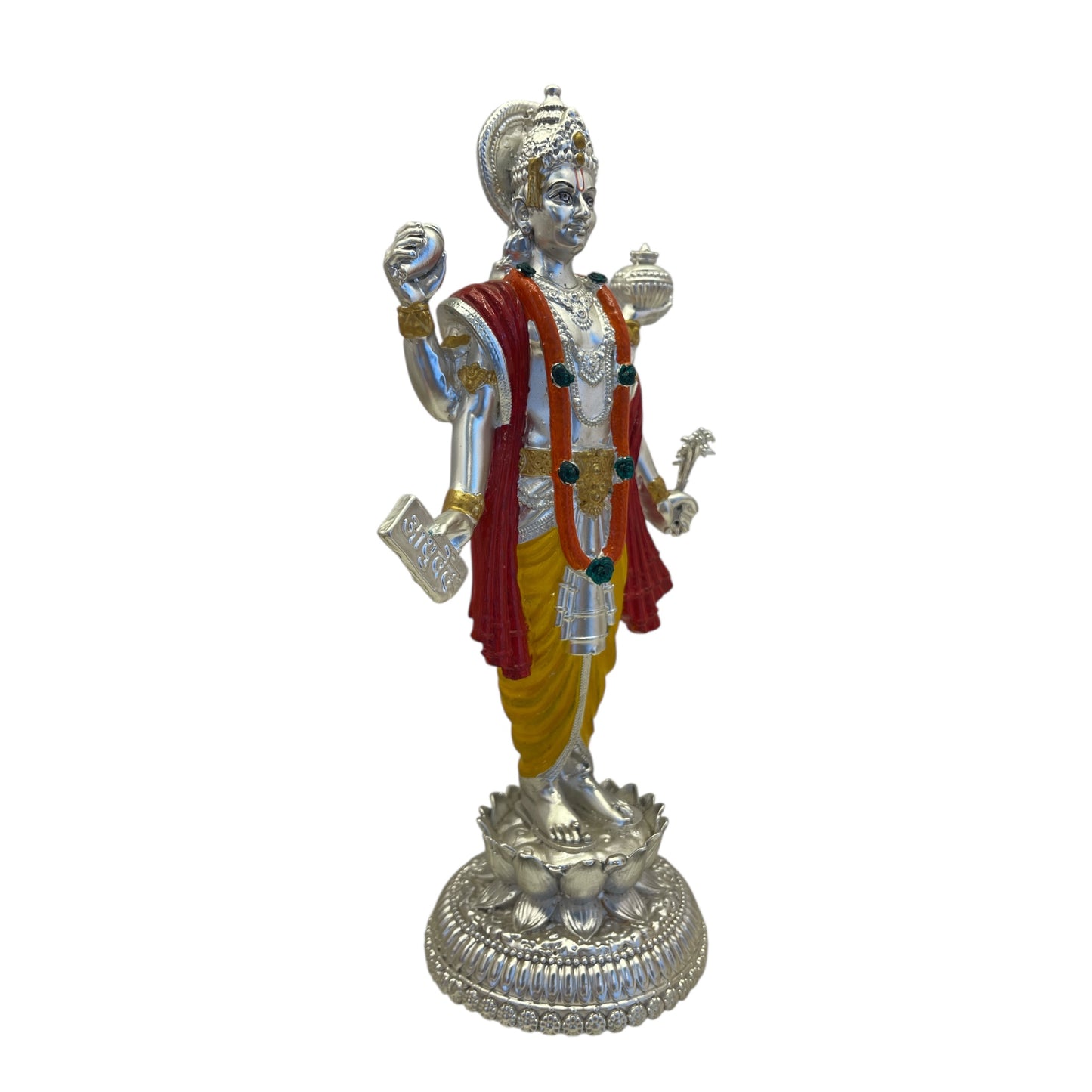 Dhanvantri Silver Finish Statue