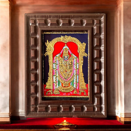 Lord Venkateshwara Tanjore Painting