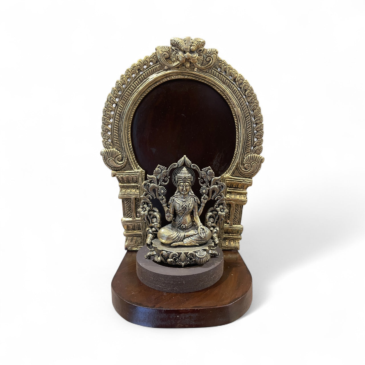 Brass statue wall