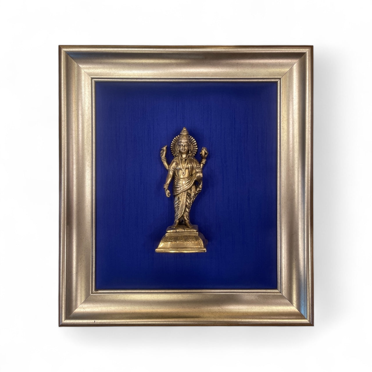 Blue Wall Art with Dhanvanthri Highlight