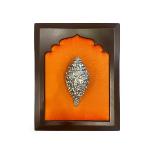 Brass Ganesh Shankh with 4 Element Set