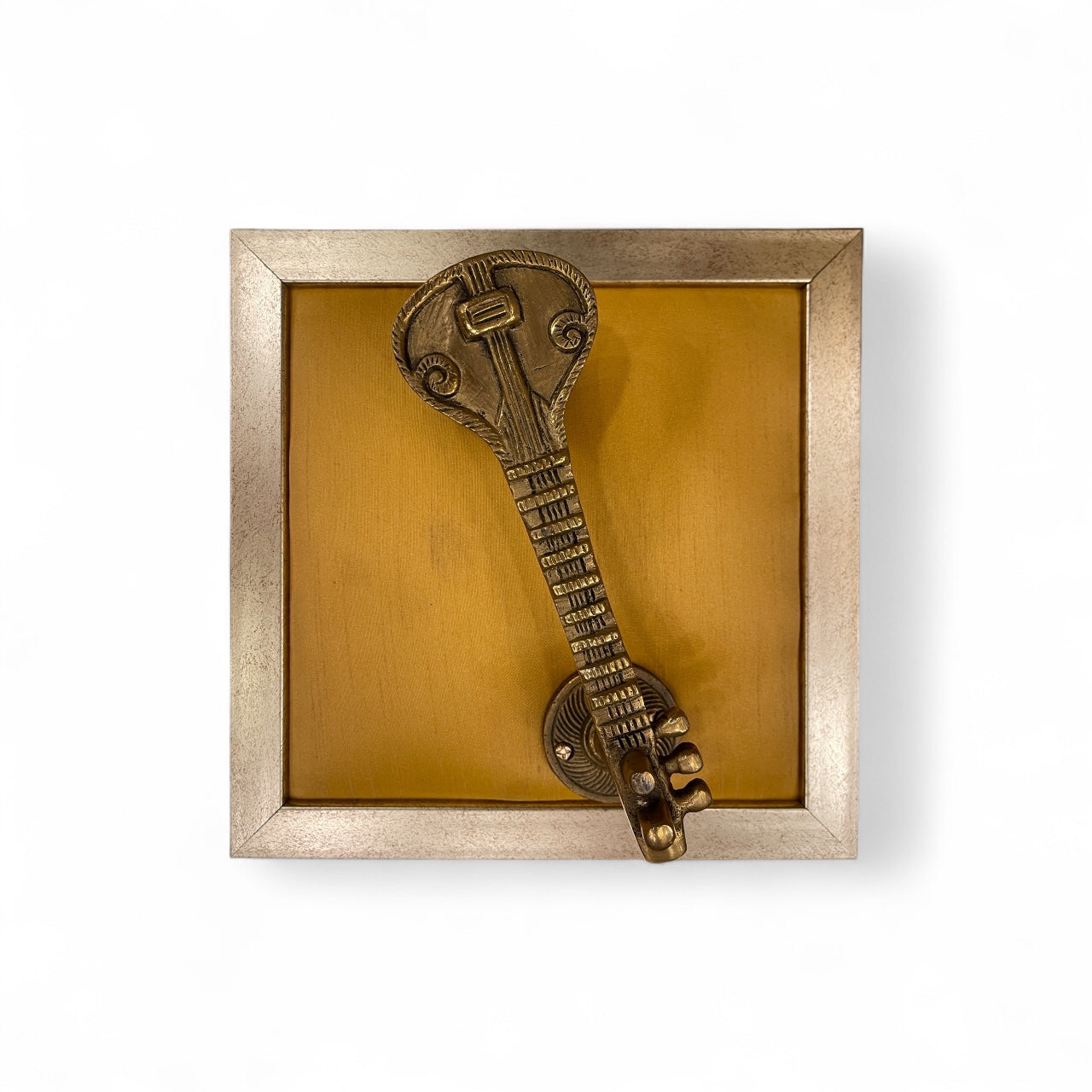 Golden Brass Wall Art Set – Kalpavriksha with Divine Elements.