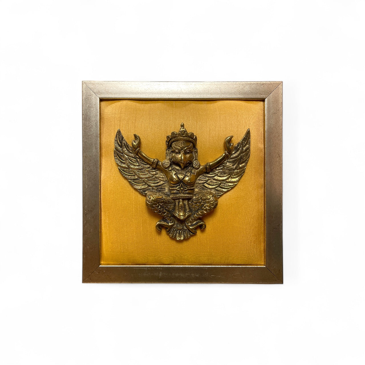 Golden Brass Wall Art Set – Kalpavriksha with Divine Elements.