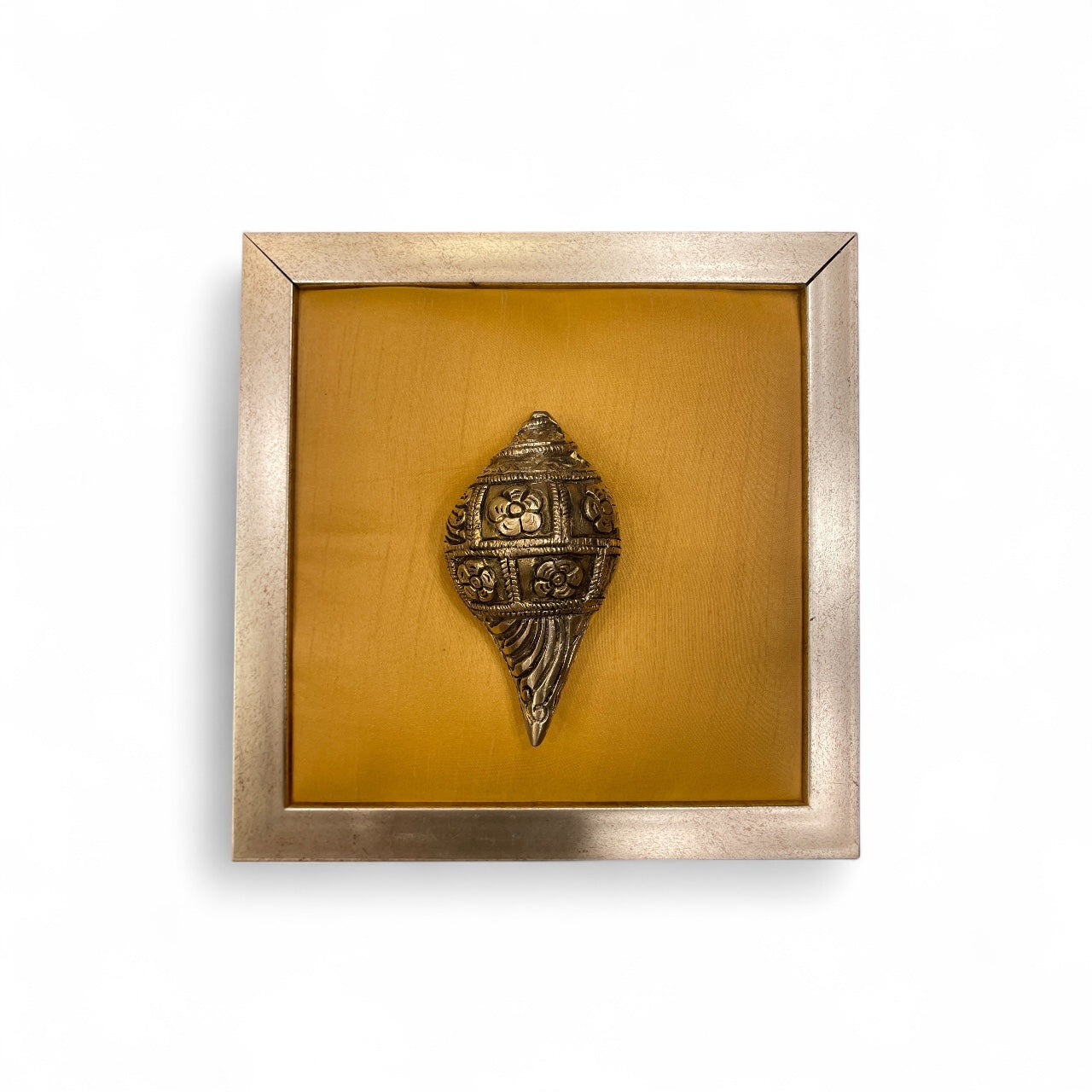 Golden Brass Wall Art Set – Kalpavriksha with Divine Elements.