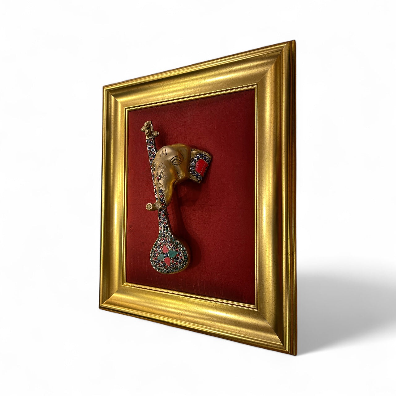 Vidya Ganapathi Brass Wall Art