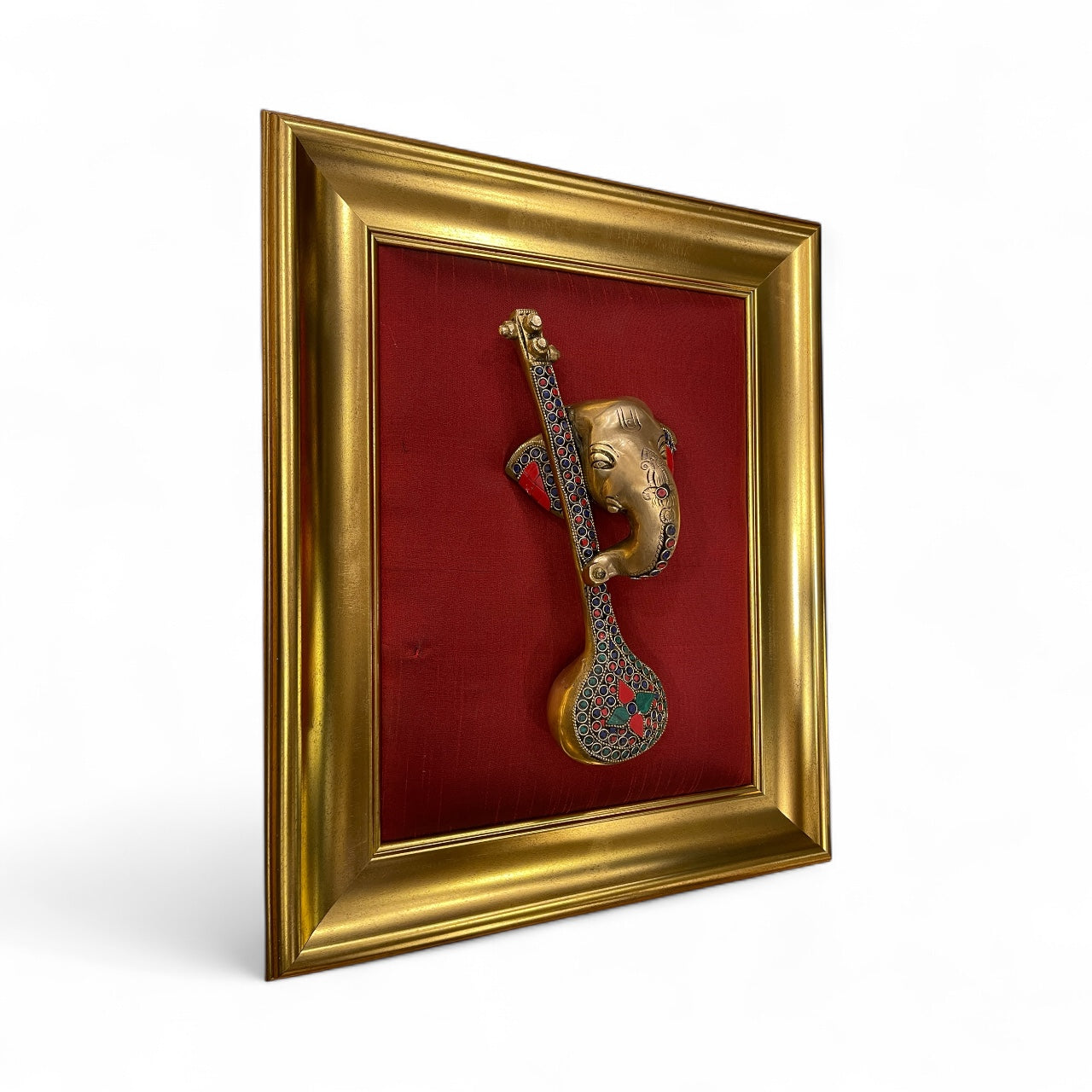 Vidya Ganapathi Brass Wall Art
