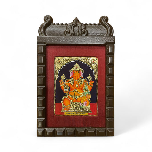 Varada Ganapati Tanjore Painting