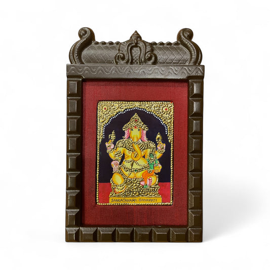 Sankatahara Ganapati Tanjore Painting