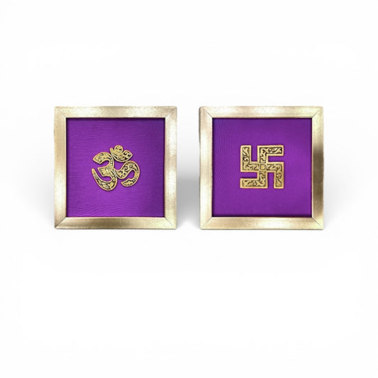 Brass Om & Swastik Frames 2