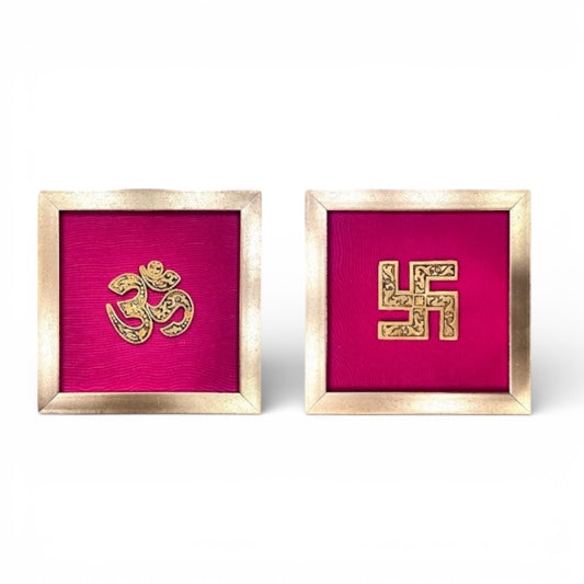 Brass Om & Swastik Frames-3