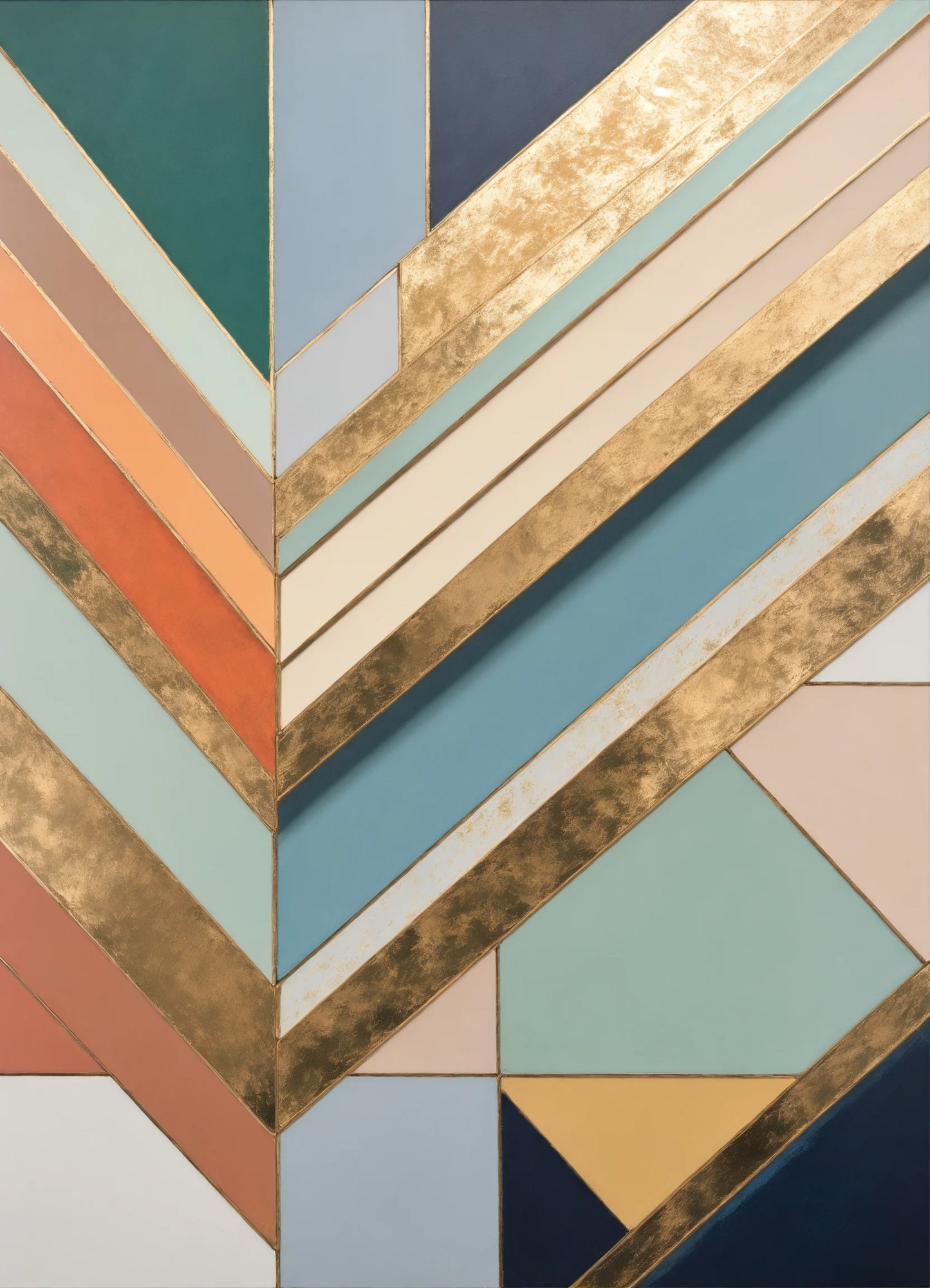 "Tranquil Garden Reverie" Original Acrylic Painting on Canvas - Without Frame